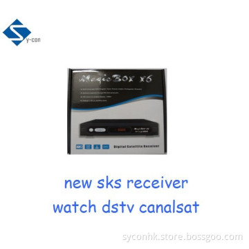 magic box X6 new sks africa receiver w3a dstv eutelsat w7 canalsat nss7 22.0w magicbox